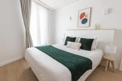 Un ou plusieurs lits dans un hébergement de l'établissement Hôtel Porte Mars - Reims Gare Centre Arena