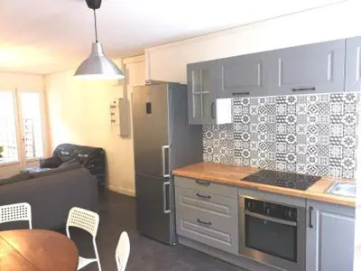 Cuisine ou kitchenette dans l'établissement A bon port
