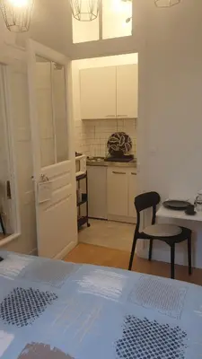 Cuisine ou kitchenette dans l'établissement Le Galope, Appartement centre Compiègne