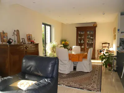 Coin salon dans l'établissement Maison Magdala