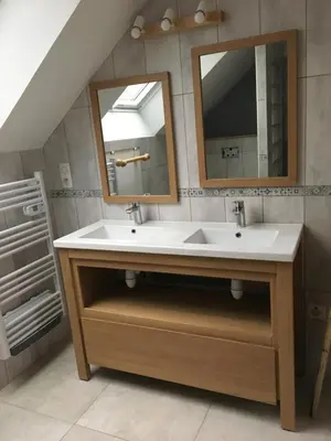 Salle de bains dans l'établissement Villa l'INSOUCIANCE en Champagne