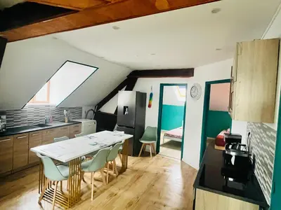 Cuisine ou kitchenette dans l'établissement VIVA LA VIDA