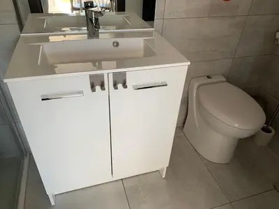 Salle de bains dans l'établissement Studio à la campagne & Jacuzzi