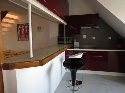 Cuisine ou kitchenette dans l'établissement ApartHotel François 1er 16ème