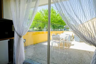 Balcon ou terrasse dans l'établissement Gîte les Moignottes