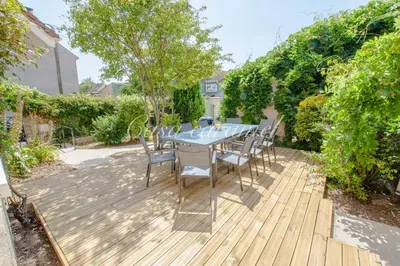 Jardin de l'établissement Maison familiale 12 min Disneyland