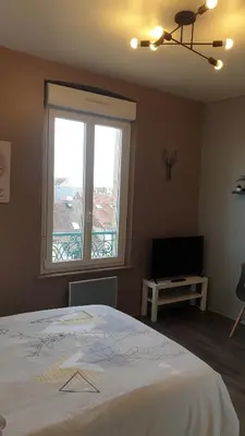 Un ou plusieurs lits dans un hébergement de l'établissement Linotin centre ville Compiègne