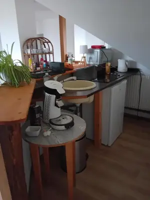 Cuisine ou kitchenette dans l'établissement Chambre de la Vigne