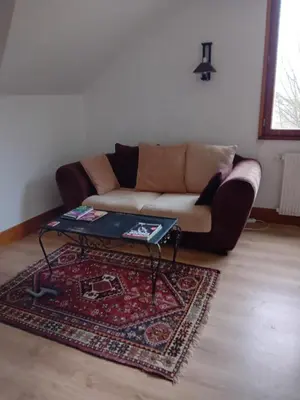 Coin salon dans l'établissement Chambre de la Vigne
