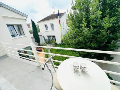 Balcon ou terrasse dans l'établissement Reims Sherpa Guest House