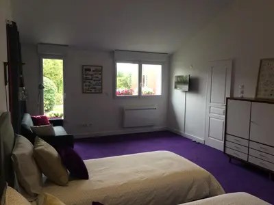 Un ou plusieurs lits dans un hébergement de l'établissement Maison Mitoyenne