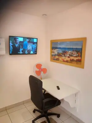 Télévision ou salle de divertissement dans l'établissement Rive gauche