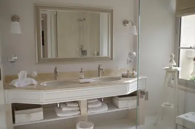 Salle de bains dans l'établissement Le Domaine de Prin