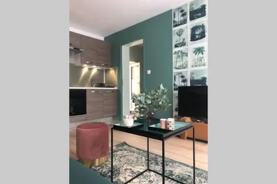 Cuisine ou kitchenette dans l'établissement Maison la Déco Verte
