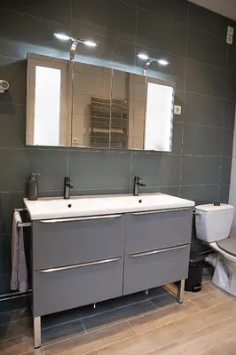 Salle de bains dans l'établissement Demeure Belle Epoque