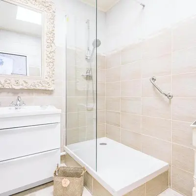 Salle de bains dans l'établissement La Dolce Vita à Epernay
