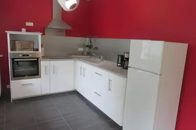 Cuisine ou kitchenette dans l'établissement Le gîte du Coche avec vue sur la Marne