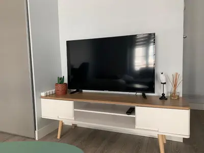 Télévision ou salle de divertissement dans l'établissement L'annexe