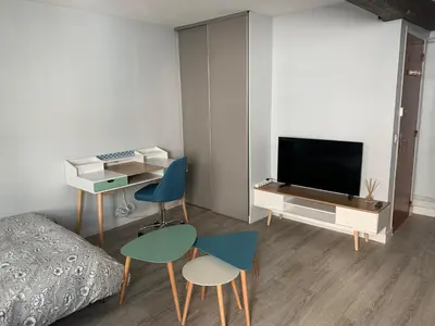 Télévision ou salle de divertissement dans l'établissement L'annexe