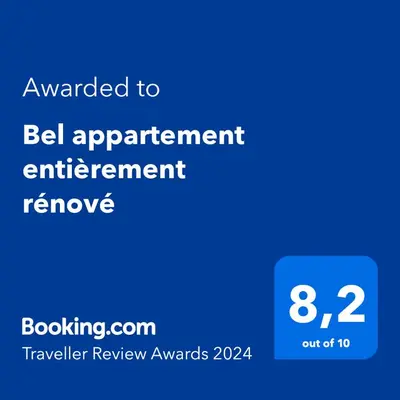 Certificat, récompense, panneau ou autre document affiché dans l'établissement Bel petit appartement