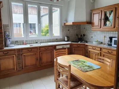 Cuisine ou kitchenette dans l'établissement Gîte Le Bois d Argonne