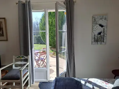 Balcon ou terrasse dans l'établissement Chambre d'Elisabeth à la Ferme