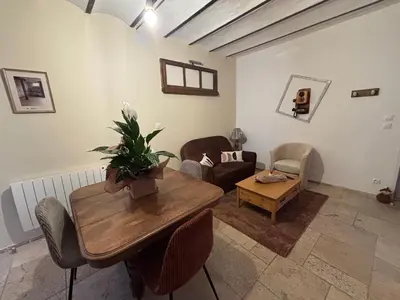 Coin salon dans l'établissement La maison du colombophile