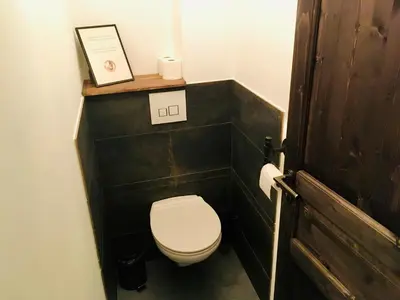 Salle de bains dans l'établissement Meublé de tourisme 3 étoiles Loft industriel à Fismes