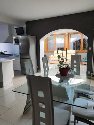Cuisine ou kitchenette dans l'établissement Gite Ardennes