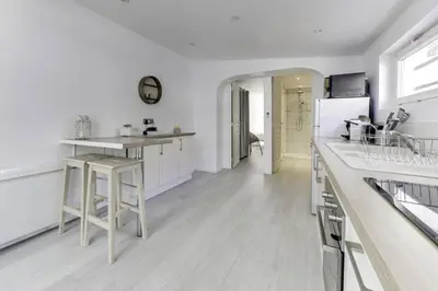 Cuisine ou kitchenette dans l'établissement Natural chic au coeur de Reims