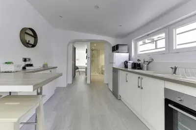 Cuisine ou kitchenette dans l'établissement Natural chic au coeur de Reims