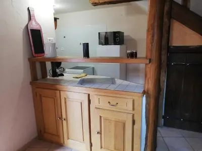 Cuisine ou kitchenette dans l'établissement le vieux chêne