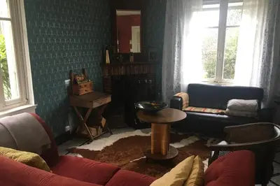 Coin salon dans l'établissement Ferme de Wichery, Gite 2-6 pers.