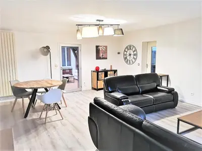 Coin salon dans l'établissement Greyhound - Grand Appartement centre-ville