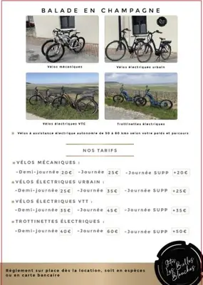 Vélo sur le terrain de l'établissement Les Bulles Blanches ou dans les environs