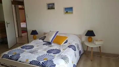 Un ou plusieurs lits dans un hébergement de l'établissement Gîte de la Croisette