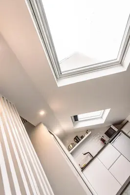 Cuisine ou kitchenette dans l'établissement Le Coquet Logement Climatisé face à la Cathédrale - 3G