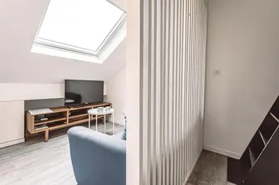 Télévision ou salle de divertissement dans l'établissement Le Coquet Logement Climatisé face à la Cathédrale - 3G
