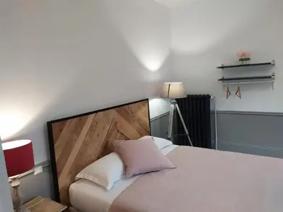 Un ou plusieurs lits dans un hébergement de l'établissement Chambres d'hôtes et logement insolite - Les Canards de la Germaine