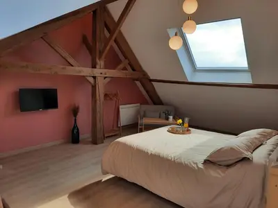 Télévision ou salle de divertissement dans l'établissement La Grange d' Angel