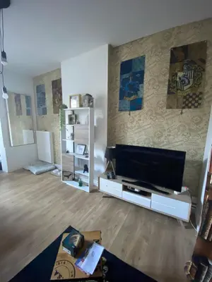 Télévision ou salle de divertissement dans l'établissement Appartement hyper centre Reims Le gîte du sorcier