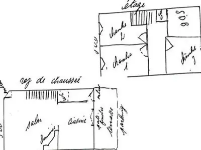 Plan de l'établissement Charmant gîte historique près de Verdun, 3 chambres, cheminée, terrasse, parking, animaux acceptés - FR-1-585-15