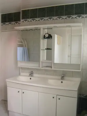 Salle de bains dans l'établissement gite du vieux tilleul