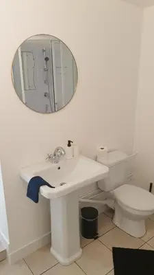 Salle de bains dans l'établissement Gîte de l'Automne