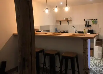 Cuisine ou kitchenette dans l'établissement VILLA HENRI