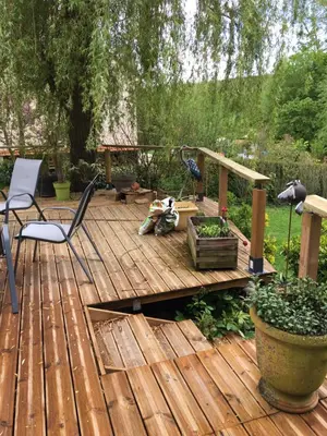 Jardin de l'établissement Un coin de forêt