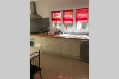 Cuisine ou kitchenette dans l'établissement Villa Lilly 2 piscine et jardin privé 8 chambres