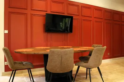 Télévision ou salle de divertissement dans l'établissement Champagne André Bergère - Guest House
