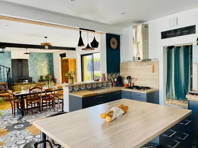 Restaurant ou autre lieu de restauration dans l'établissement Villa Kundalini - Guest House