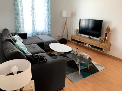 Télévision ou salle de divertissement dans l'établissement Appartement Cosy à quelques minutes du Centre